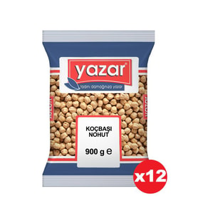 Yazar Koçbaşı Nohut 900 Gr. x 12 Adet