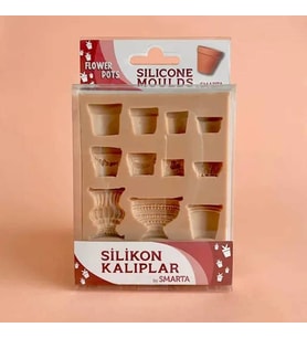 Smarta Silikon Kalıp Çiçek Saksıları - Flower Pots SK1013002 