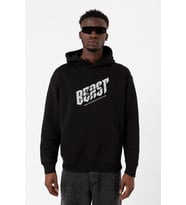 Mr Beast Make The World Siyah Erkek 3ip Kapşonlu Sweatshirt