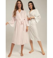 Bone Club 5426 Pembe Keten Sabahlık