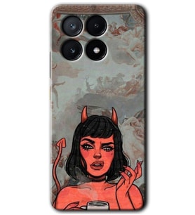 Poco x6 Pro Kılıf HD Desen Baskılı Kılıf - Devil Girl