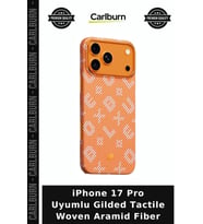 iPhone 17 Pro Uyumlu Gilded Tactile Woven Aramid Fiber Telefon Aksesuarı Koruyucu