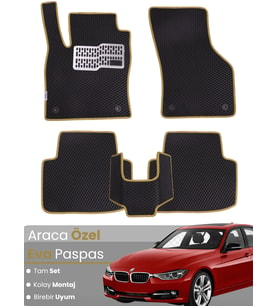 BMW 3 SERİSİ F30 SEDAN (2012-2019) Uyumlu EVA Paspas Tam Set–Araca Özel,Su Geçirmez