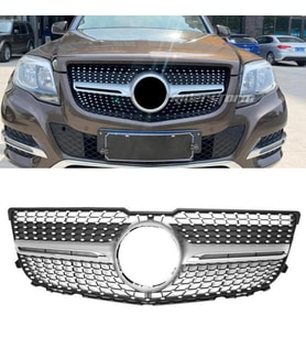 Mercedes GLK X204 Ön Panjur Krom/Gümüş Diamond 2008-2012
