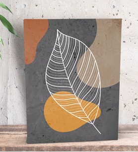 BK Gift Leafs Tasarımlı Dekoratif Mini Kanvas Tablo 15x20cm-4