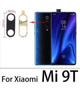 Xiaomi Mİ 9T Arka Kamera Camı Lens Yapışkanlı