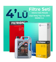 Filtron Ford Focus 1.5 Dizel Filtre Bakım Seti Liqui Moly Motor Yağlı (2014-2017) 4 Lü