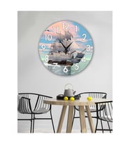 Retro Tasarımlı Duvar Saati 35X35 CM (Baskılı)