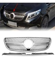 Mercedes W447 Vito ÖnPanjur Krom/Gümüş Diamond Kamerasız 2015-20
