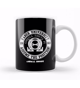 National Lampoons Animal House Animal House Faber University Logo Kupa Bardak Porselen