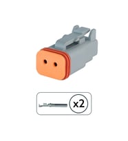 DT06-2S Erkek Konnektör 2 Pin Kablosuz