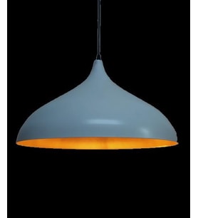 RİOLİGHT RETRO BEYAZ İÇİ ALTIN TEKLİ METAL SARKIT ÇAP: 43CM (Siyah)