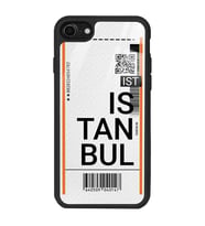 iPhone 7 Uyumlu Bilet Tasarımlı Glossy Telefon Kılıfı