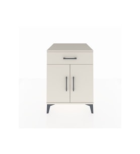 Kronos Komodin Tek Raflı Tek Çekmeceli 2 Kapaklı 60x59x80 Aytaşı-Aytaşı