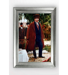 Gümüş Çerçeveli Atatürk Tablo cv926
