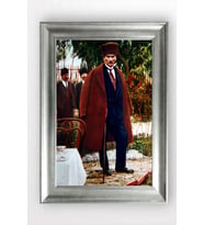 Gümüş Çerçeveli Atatürk Tablo cv926