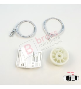 Renault Megane MK2 2002-2008 4/5 Kapı 82000280068 İçin Arka Sağ Kapı Cam Kriko Tamir Seti
