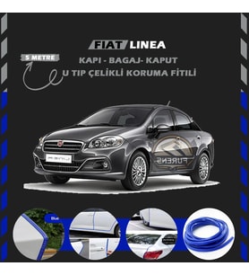 Fiat Linea Oto Araç Kapı Koruma Fitili 5metre Parlak Gri Renk