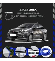 Fiat Linea Oto Araç Kapı Koruma Fitili 5metre Parlak Gri Renk