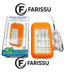 Gold Silver GS-875 Güneş Enerjili Power Bank