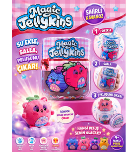 Magic jelly skins sihirli kavanoz , su eklenen çalkalanan kavanoz sürpriz peluş