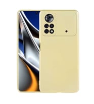 Xiaomi Poco M4 Pro 4G Kılıf Zore Premier Silikon Kılıf (Gold)