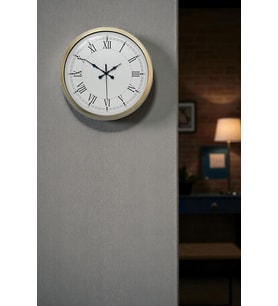 River World Duvar Saati Roma Rakamlı Metal Modern Retro 40 cm