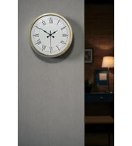 River World Duvar Saati Roma Rakamlı Metal Modern Retro 40 cm