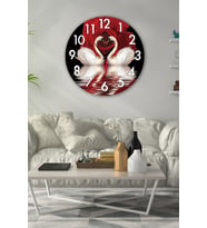 Retro Tasarımlı Duvar Saati 35x35 Cm (Baskılı)