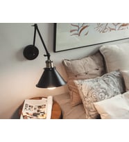 RİOLİGHT VİNTAGE,RETRO,RUSTİK ÜÇ MAFSALLI SİYAH HAREKETLİ BAŞLIK 1XE27 DUYLU AKROBAT DUVAR APLİK