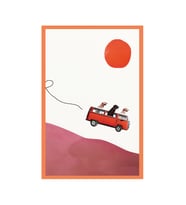 Sevimli Köpek Temalı Hediye Not Kartı Ve Kartpostal  10x15 Cm (Yılbaşı Kırmızısı)
