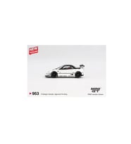 Mini GT 953 Mazda AZ-1 Liberty Walk LB40 White 2024 Tokyo Auto Salon 1/64 Model Araba (Beyaz)