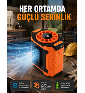 USB Şarjlı Kompakt El ve Boyun Fanı Çok Fonksiyonlu