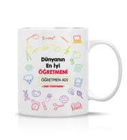 Öğretmenler Gününe Özel Hediye Çay Kahve Kupa Bardak-0012