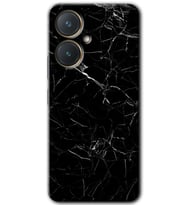 Vivo Y27 Kılıf HD Desen Baskılı Kılıf - Siyah Mermer