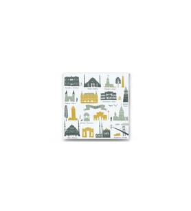 Bir Karede Istanbul Tablo - 105727 - 70x70 Cm