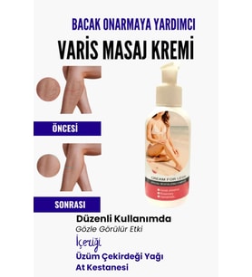 Süper Var.is Bölgesi Için Bacak Onarmaya Yardımcı Ve Besleyici Varison Masaj Kremi 100 ml