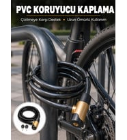 Kalın PVC Kaplamalı Çelik Halat Kilidi Pratik ve Güvenli Günlük Kullanım