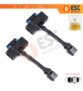 VW Jetta MK6 A6 5C6 1B 162 163 AV3 AV2 2010-2018 5C6839249 İçin 2 EA Arka Sağ ve Sol Kapı Gergi Yayı