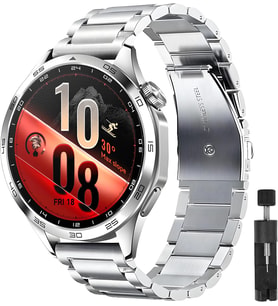 [Stainless Steell] Huawei ile Uyumlu 22mm Kordon GT7/GT7 Pro/GT6/6 Pro/Runner 2/GT5/5 Pro/GT4/GT3 46mm için Katlanır Toka GT7 Pro Kordonu Paslanma Karşıtı GT7 46mm Çelik Kordon