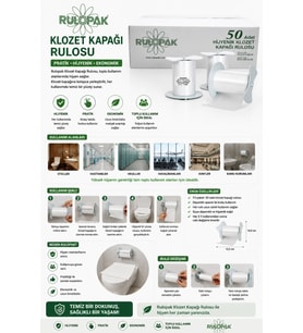 Rulopak Klozet Kapağı Rulosu 5'li