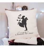 Gelin & Damat ( Seninle Bir Ömür ) Tasarımlı Yastık
