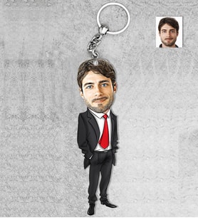 Kişiye Özel Öğretmen Erkek Ahşap Anahtarlık-14