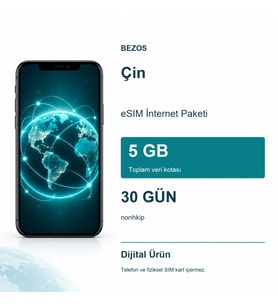 Northcity Çin eSIM İnternet Paketi 5 GB 30 Gün - nonhkip