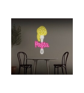 Pasta Yazılı ve Şekilli Neon Tabela