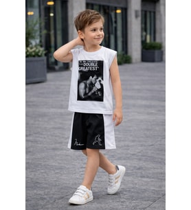 Erkek Çocuk Spor Şort Takım - 2/10 Yaş - 31713