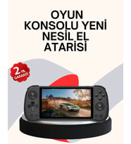 Mey İthalat® 10000 Hazır Yüklü Oyunlu 4.3 İnç Ips Ekranlı Oyun Konsolu (Krem)
