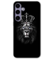 Galaxy S24 Plus Kılıf HD Desen Baskılı Kılıf - King Lion