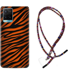 Vivo Y11S Y21S Y20 Y20S Y70 Kılıf Boyun Asklı Rasta Silikon Leopar Yeni 1676