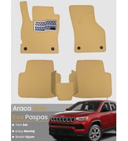 JEEP COMPASS (2017-2025) Uyumlu EVA Paspas Tam Set–Araca Özel,Kolay Montaj,Su Geçirmez